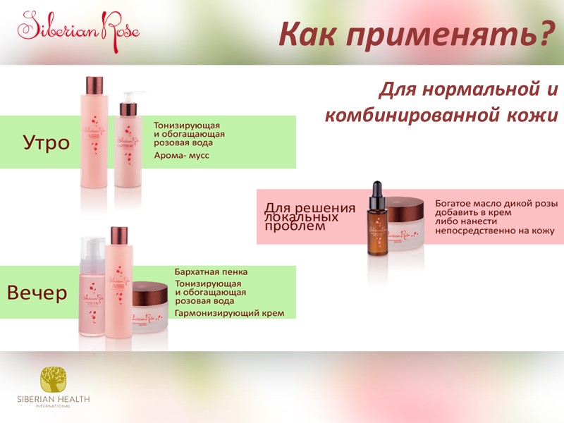 Как применять? Для нормальной и комбинированной кожи